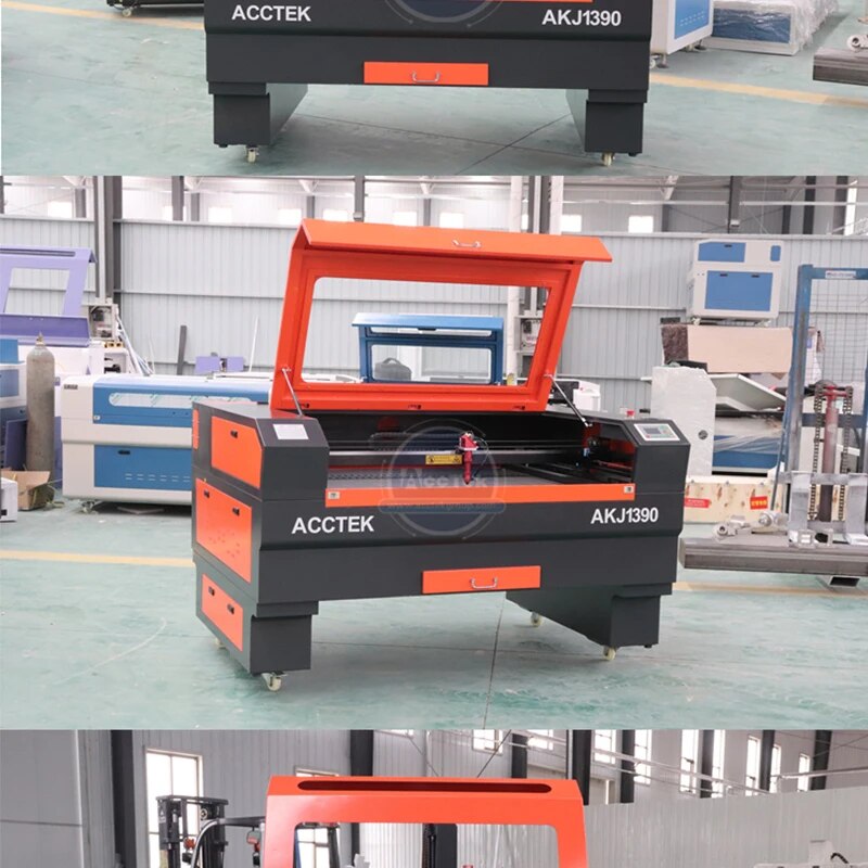 AccTek 90W CO2 lazer oyma makinesi 1390 kesme lazer oyma makinesi lazer gravür USB araçları yapıt ağaç İşleme freze