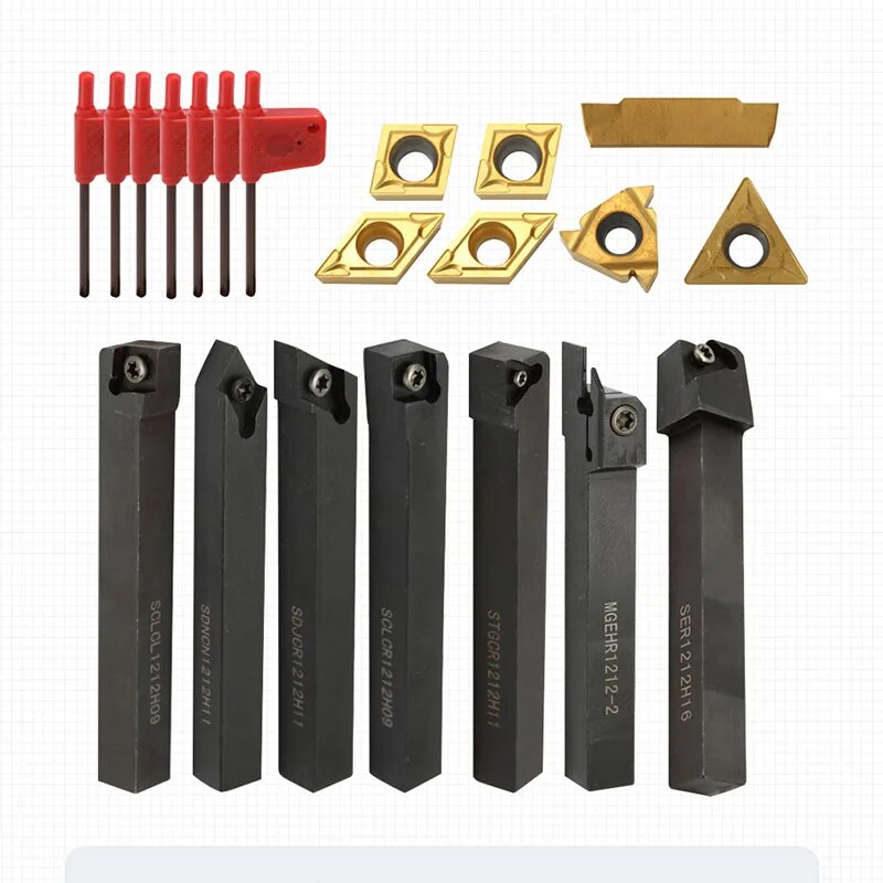 Dönüm aracı Set eklemek tutucu Metal dönüm araçları sıkıcı Bar Shank torna kesici Metal dönüm çubuk karbür kanal açma CNC kesme