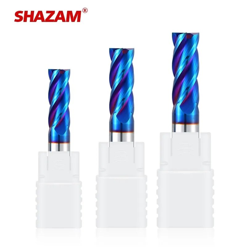 Freze kesicisi alaşımlı kaplama Tungsten çelik alet Cnc işleme Hrc70 freze SHAZAM en freze kesicisi kiti freze makinesi araçları