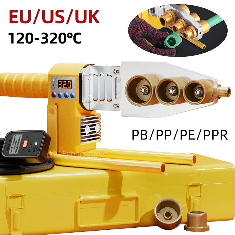 PP/PPR/PB/PE/PP-C boru KAYNAK MAKINESİ 600W/800W/1400W ısıtma su borusu sıcak erime aracı havya plastik kaynak