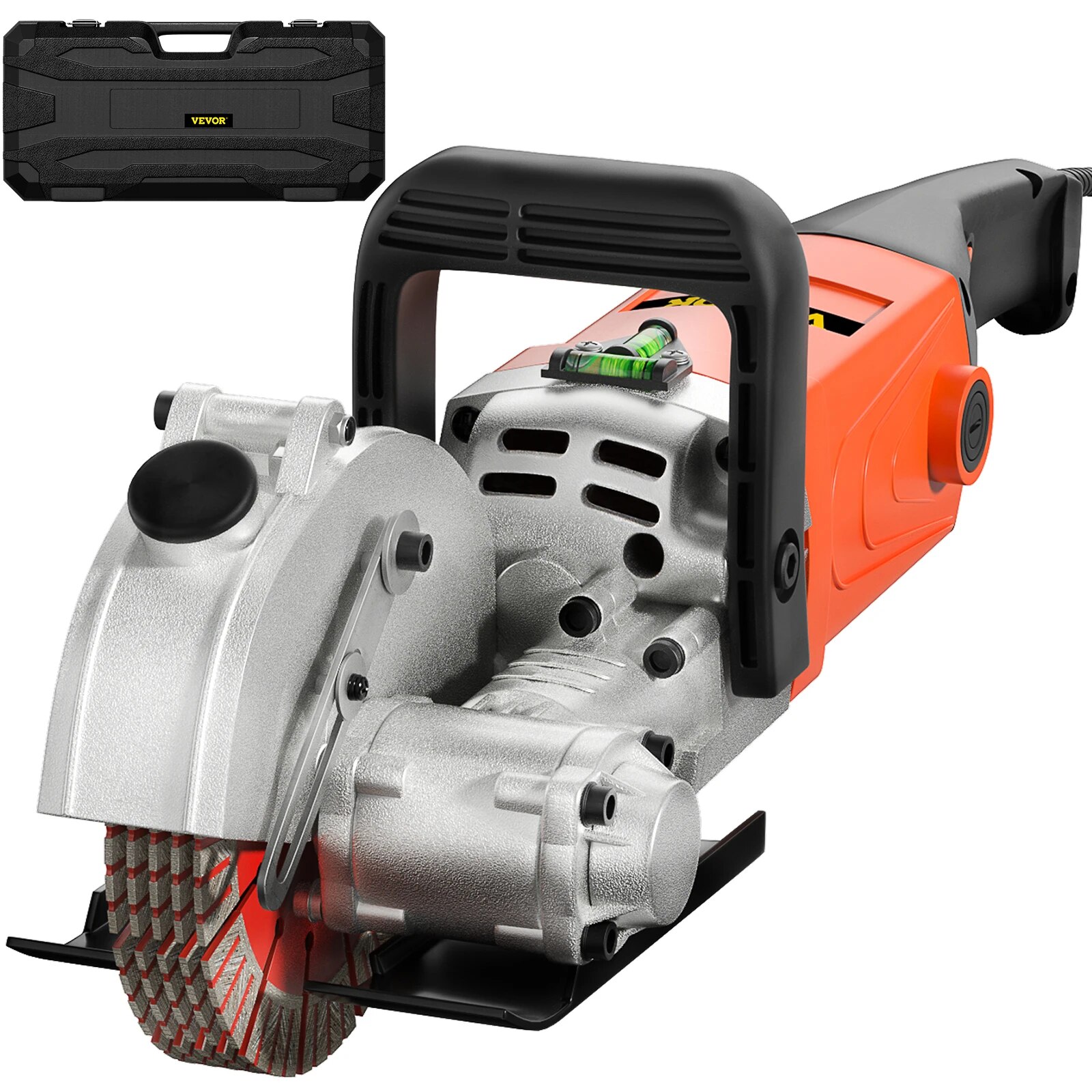 VEVOR 1300W duvar Chaser beton tuğla kesici elektrikli dikişsiz oluk planya makinesi 115mm dairesel testere güç aracı Set