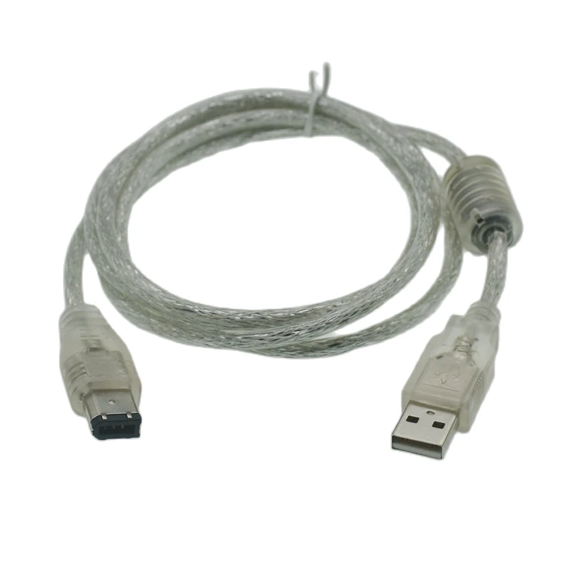 1.5m USB erkek Firewire IEEE 1394 6 Pin erkek ILink adaptör kablosu Firewire 1394 kablo 1.5m PC bilgisayar PC dijital kamera DV