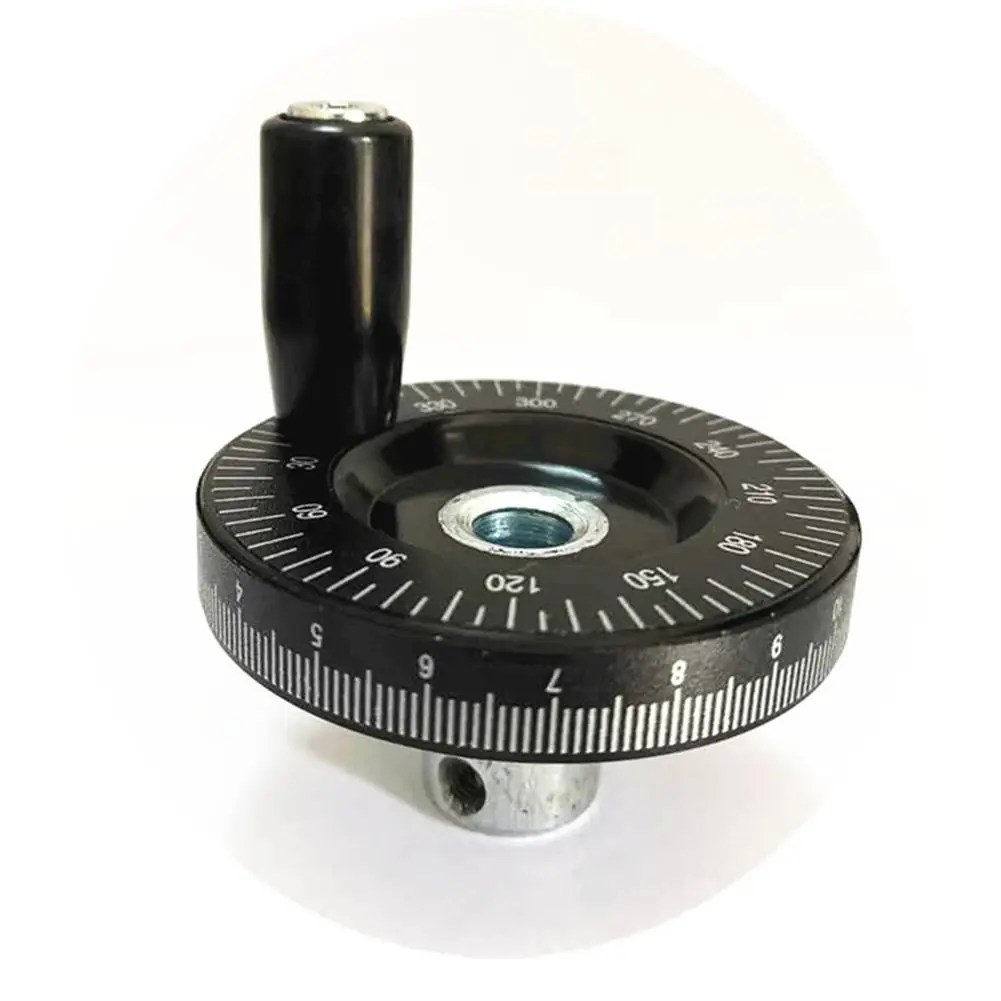 1 adet 10X6 3mm/8X6 3mm/10X80mm torna el çarkı mezun el çarkı ile açı ölçeği bakalit freze el çarkı mekanik parçalar - Görsel 6