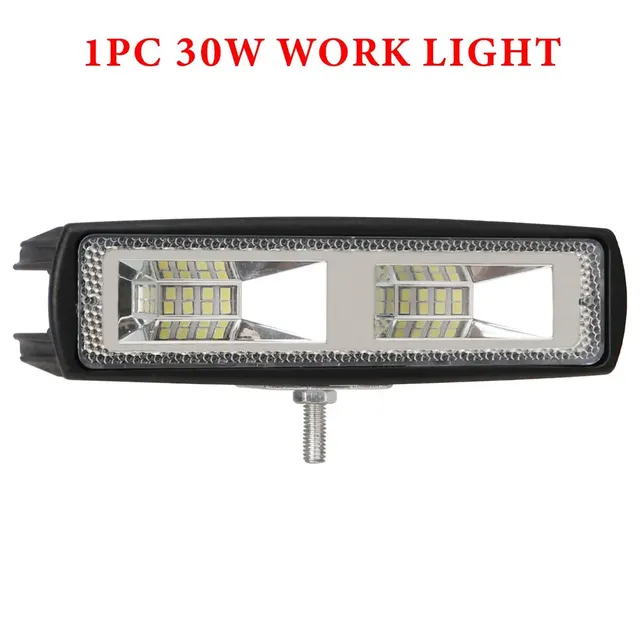 1 adet 35W 30W Wrok ışık LED Lightbar Truck Led 16SMD 24SMD kamyon traktör SUV 4x4 için Led Bar araba LED farlar çalışma çubuğu