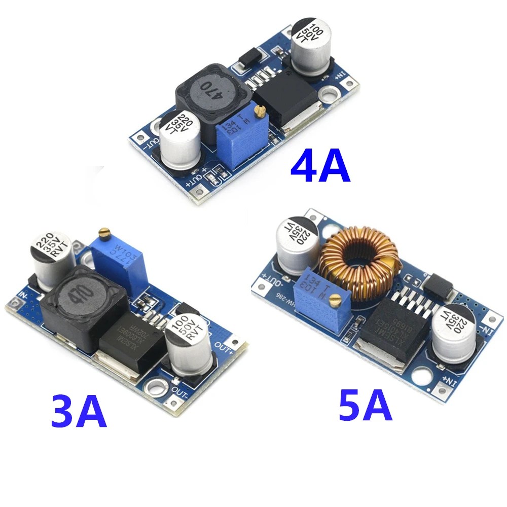 1 adet ayarlanabilir DC DC LM2596 LM2596S XL4015 Buck Boost modülü 3A 4A 5A adım-aşağı güç kaynağı regülatör modülü