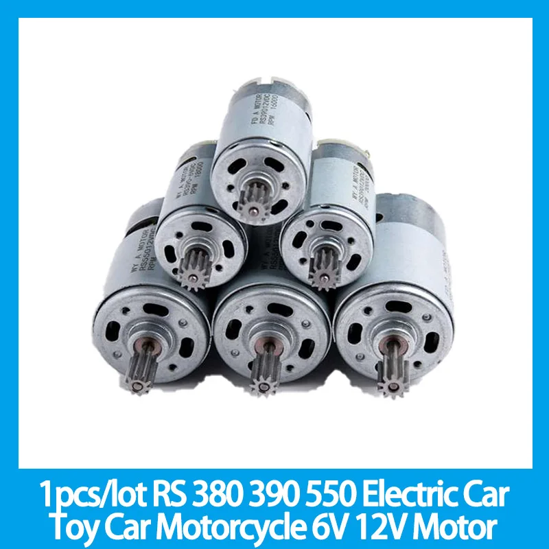 1 adet/grup RS 380 390 550 çocuk elektrikli otomobil oyuncak araba motosiklet 6V 12V Motor Motor ile lehimli tel