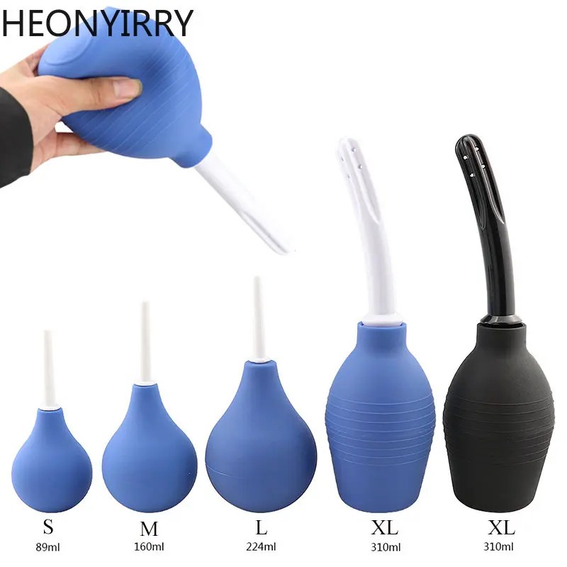 1 adet lavman temizleme kabı vajina & Anal temizleyici Douche ampul tasarım tıbbi kauçuk sağlık hijyen aracı seks oyuncakları kadın/adam