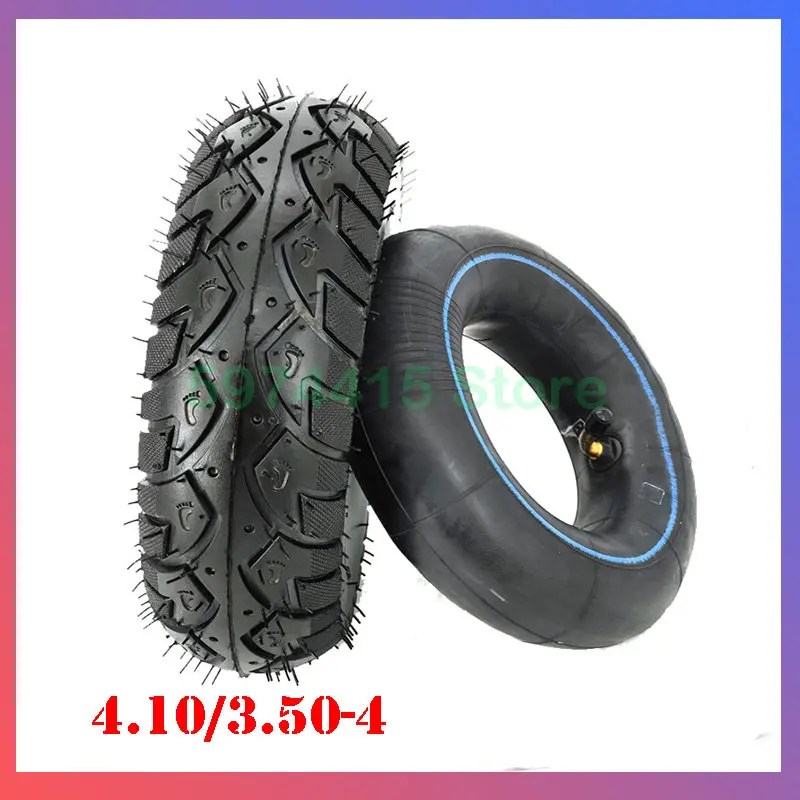 10 inç yüksek kaliteli 4.10 3.50-4 lastik 4.10-4 dış lastikler iç tüp Fit elektrikli üç tekerlekli bisiklet arabası elektrikli Scooter depo araba