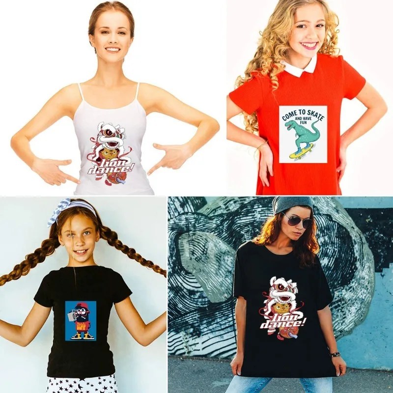 10 yaprak A4 kağıt süblimasyon ısı Transfer kağıdı baskı iyon kumaş giysi T-shirt mürekkep püskürtmeli yazıcı için DIY zanaat malzemeleri - Görsel 5