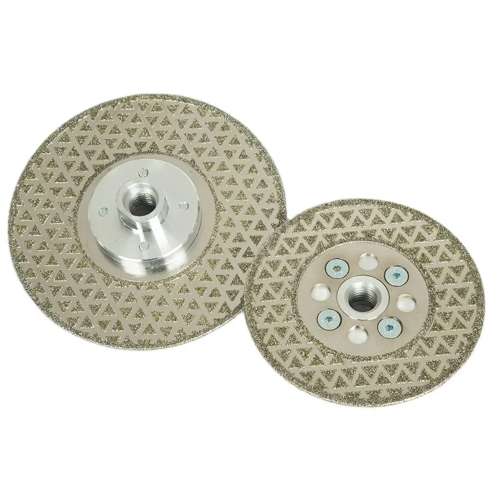 125MM elmas testere bıçağı seramik karo mermer granit kuvars taş kesme bıçağı çift taraflı üçgen kesme bıçağı