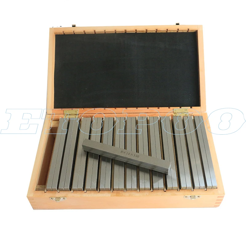 18 adet 9 Pairs yüksek hassasiyetli üretilen paralel ped ölçer blok CNC freze pedleri Set alaşımlı çelik 100mm /150mm