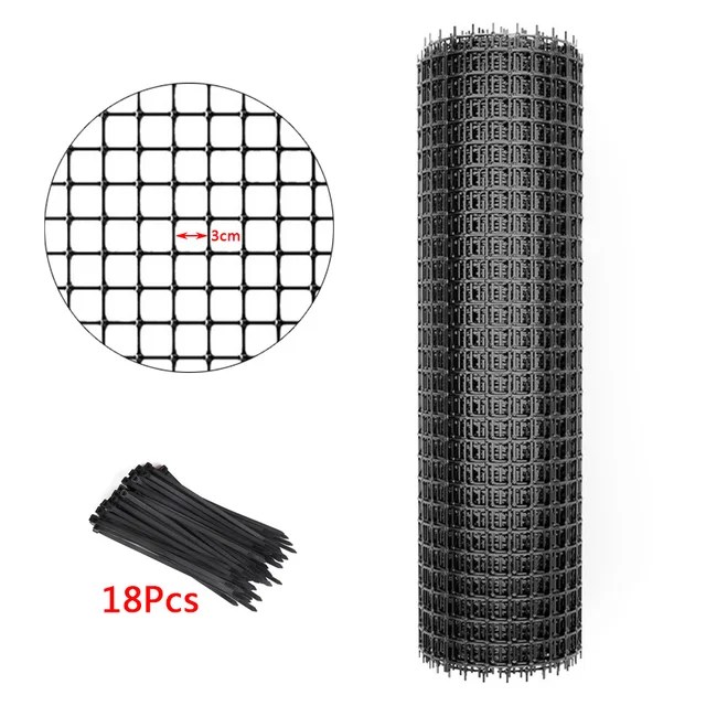 1x10m Pvc bahçe çit ağı netleştirme bitki destek ağları balkon bitkileri koruyucu çit için tel örgü kuş tavuk tel bahçe malzemeleri - Görsel 7