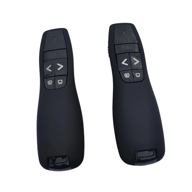 2.4Ghz USB kablosuz sunum kırmızı lazer-kalem Pointer PPT PowerPoint sunum için el işaretçi ile uzaktan kumanda