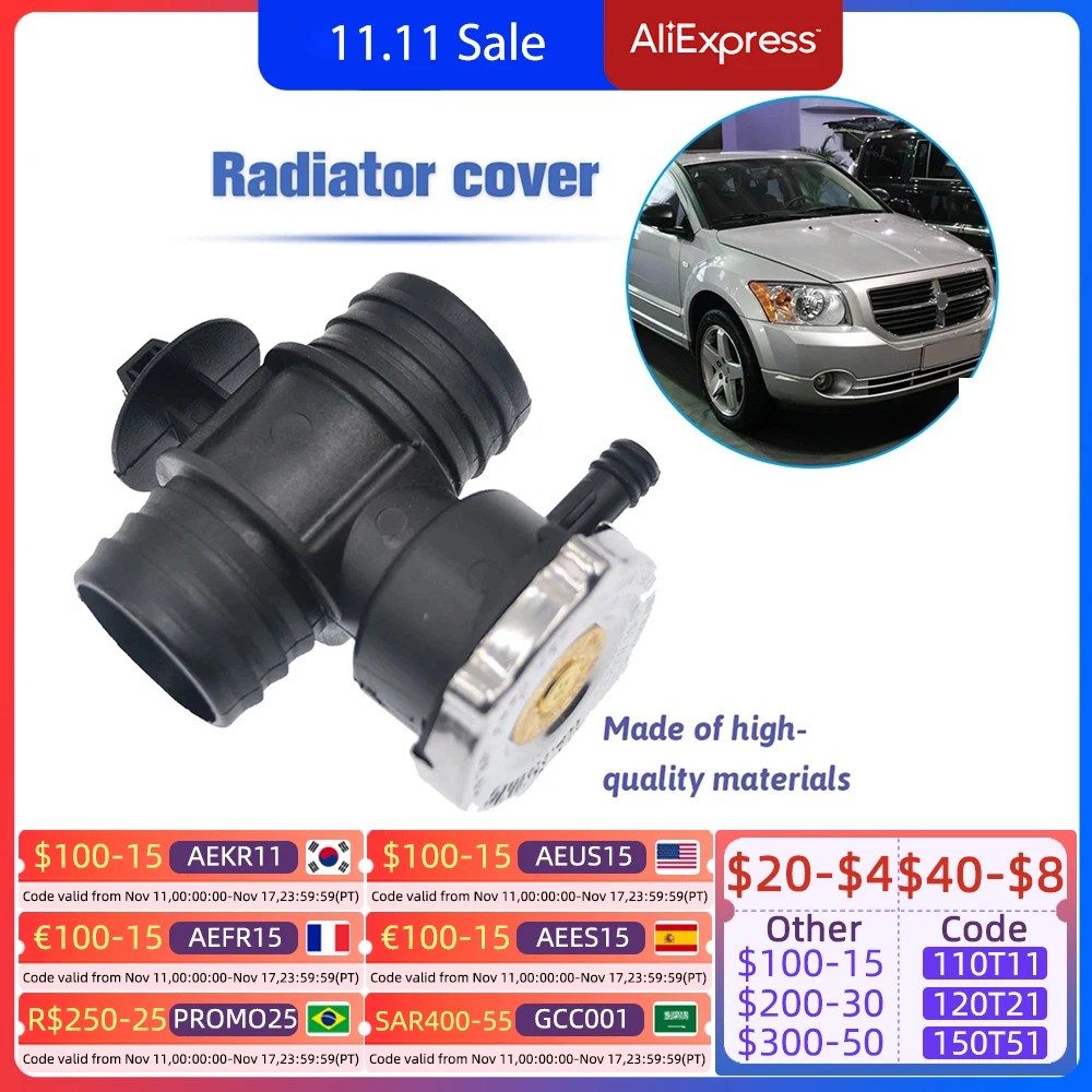 2 adet araba radyatörü su deposu kapağı T tipi boru boru Chrysler Dodge Jeep Grand Cherokee pusula yolculuk Wrangler