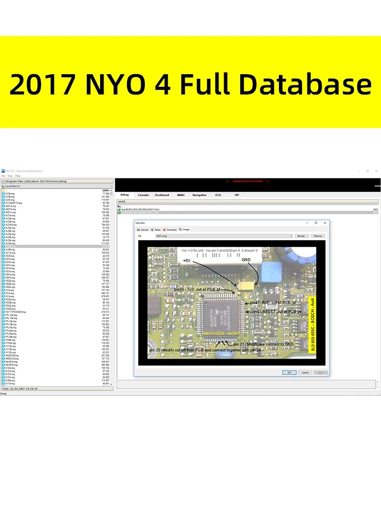 2017 NYO 4 tam veritabanı Carradio Airbagb Dashboard navigasyon IMMO ECU oto tamir yazılımı yeni sürüm araba veritabanı - Görsel 3