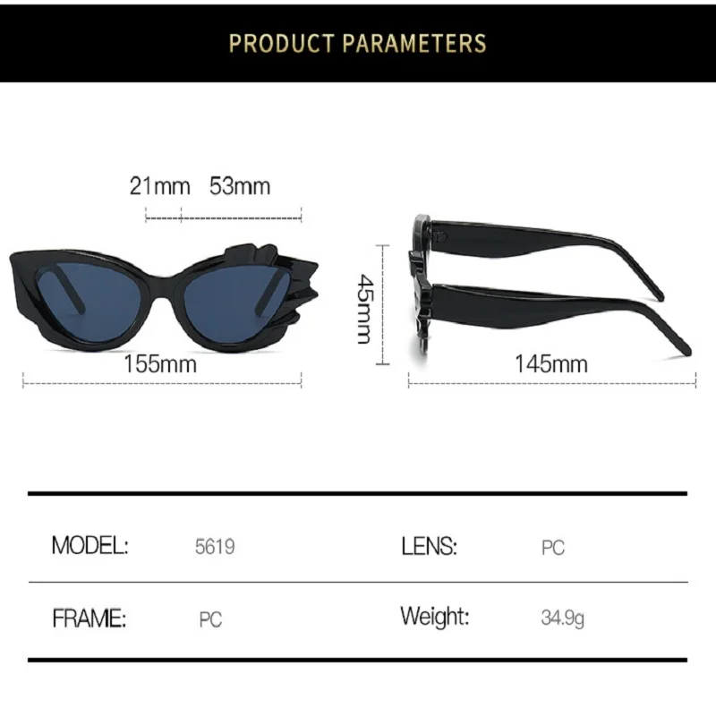 2023 yeni moda kedi göz güneş kadınlar Vintage PC degradeler Lens çerçeve lüks marka tasarımcısı trend ürünleri gözlük UV400
