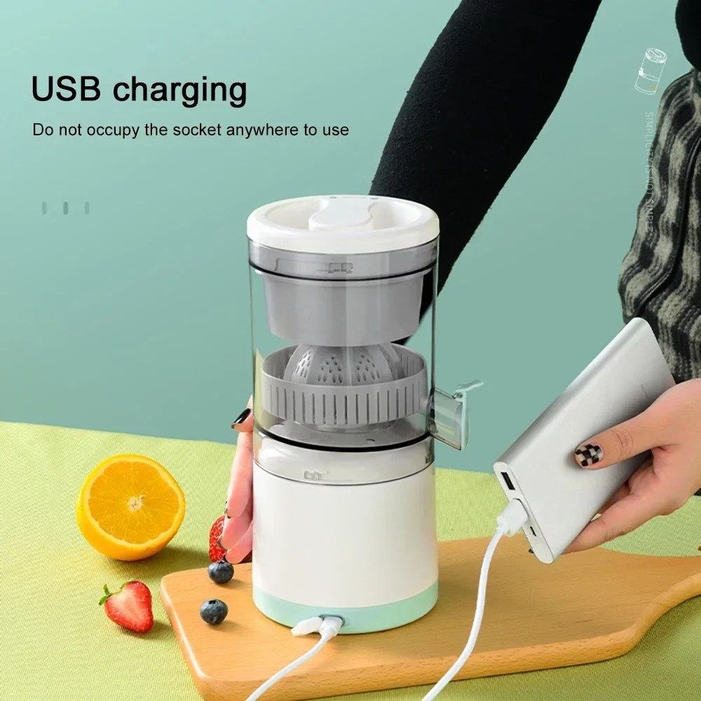 2024 taşınabilir USB turuncu sıkacağı şarj edilebilir çok fonksiyonlu ev suyu makine Mini sıkacağı fincan elektrikli sıkacakları kablosuz - Görsel 3