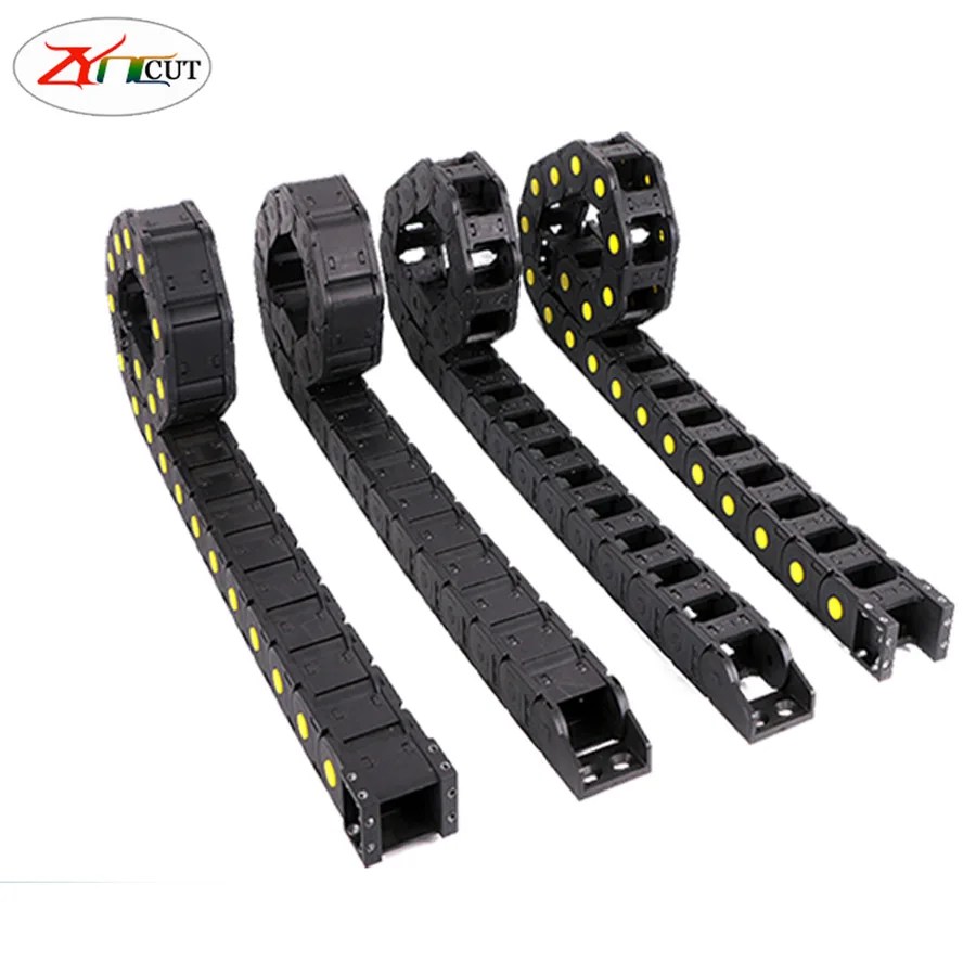 20x25 20x38 20x40 20x50mm 20x57 L1000mm kapalı köprü naylon kablo kanalı tankı sürükle zinciri oyma makinesi aracı aksesuarları