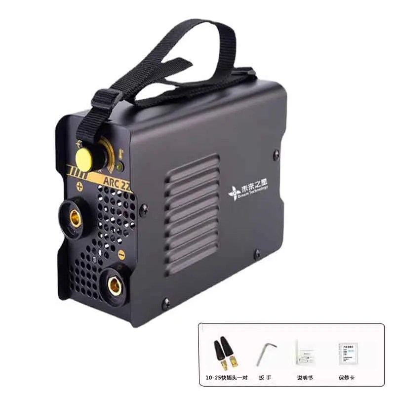 220v taşınabilir Mini elektrikli kaynak makinesi tam otomatik küçük elektrikli kaynak makinesi ARC-225 invertör DC tüm bakır