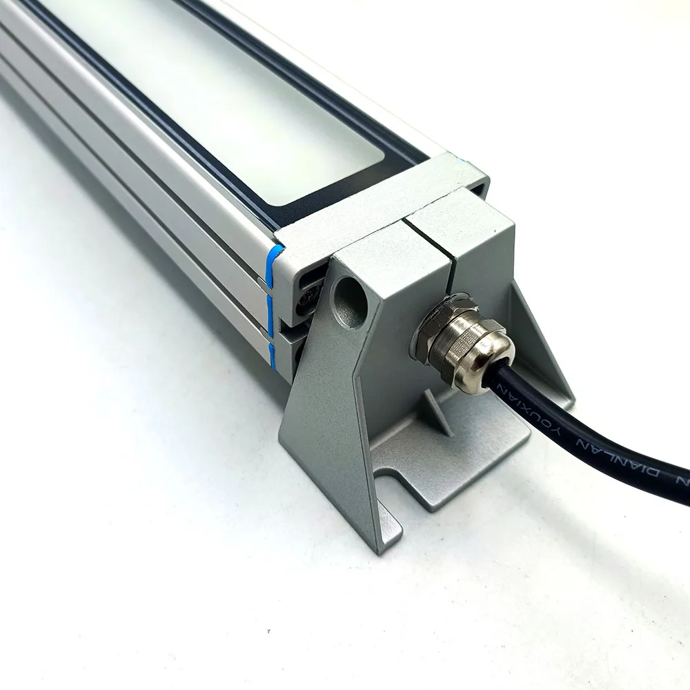 24W 30W LED endüstriyel Panel tri-geçirmez ışık CNC makinesi aracı çalışma lambası temperli buzlu cam DC 24V AC 100-250V ücretsiz kargo