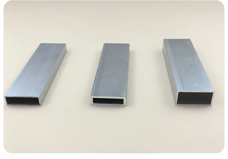 25x80mm kalınlığında 1mm2mm dikdörtgen alüminyum boru profili dekorasyon için 6063 alüminyum kare boru alüminyum profil - Görsel 3