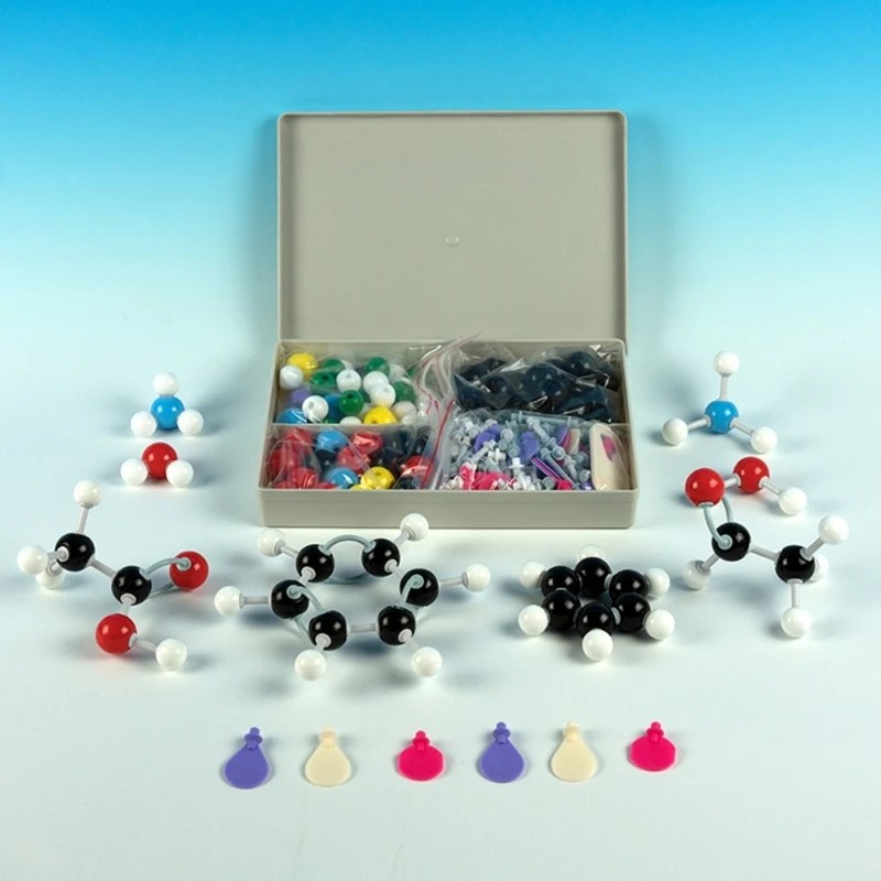 267/307/444 adet Set modeli moleküler yapı Model seti ve organik kimya Atom tahvil laboratuvar kimyasalları sınıf