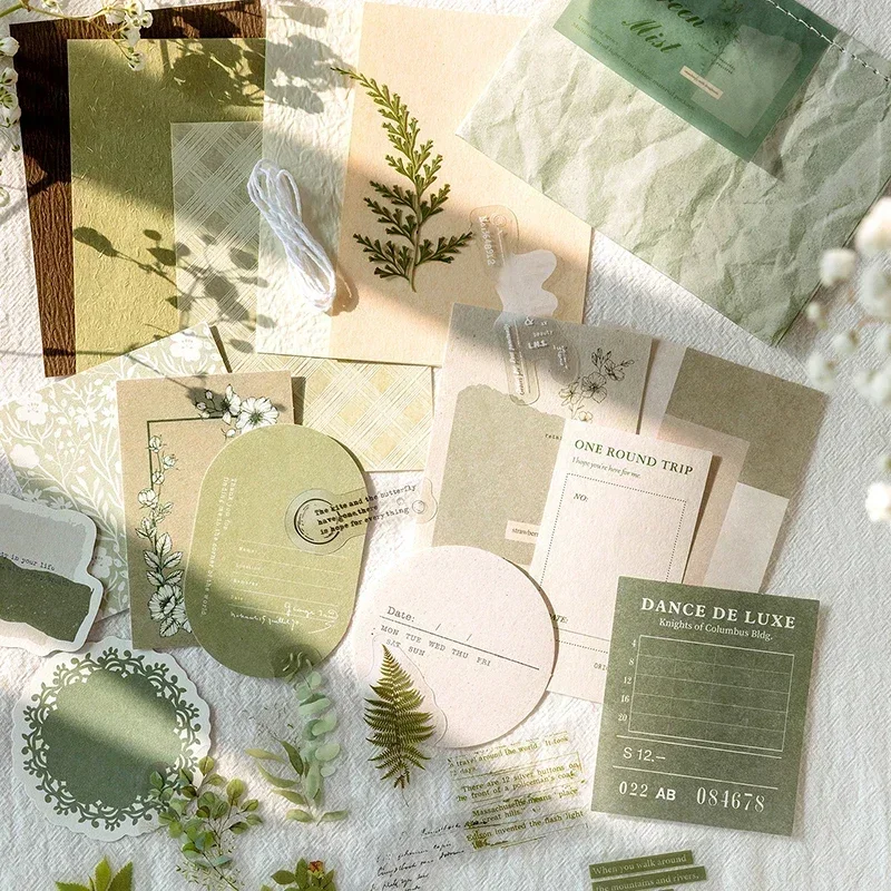 29 adet Retro etiket çiçek doku Mix malzeme kağıt önemsiz dergisi planlayıcısı Scrapbooking Vintage el yapımı dekor DIY zanaat