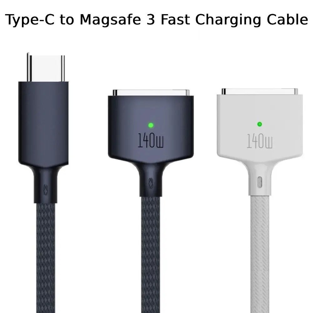 2M USB tip C Magsafe 3 manyetik şarj kablosu Laptop şarj kablosu dönüştürücü PD 140W için MacBook hava/Pro A2442 A2485 A2681
