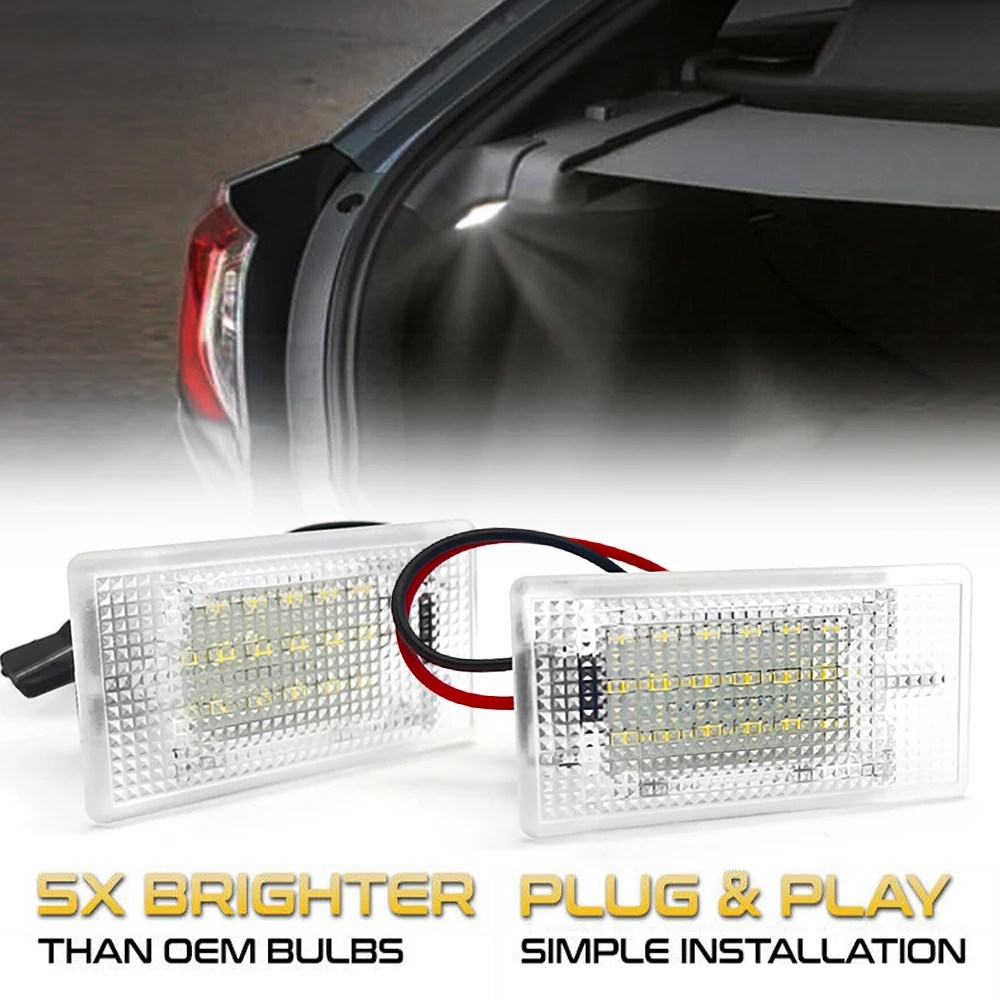 2x Ford Puma EcoSport Galaxy Mondeo Sierra Fiesta odak Escort Fusion c-max Granada KA LED İç Boot bagaj bagaj ışık