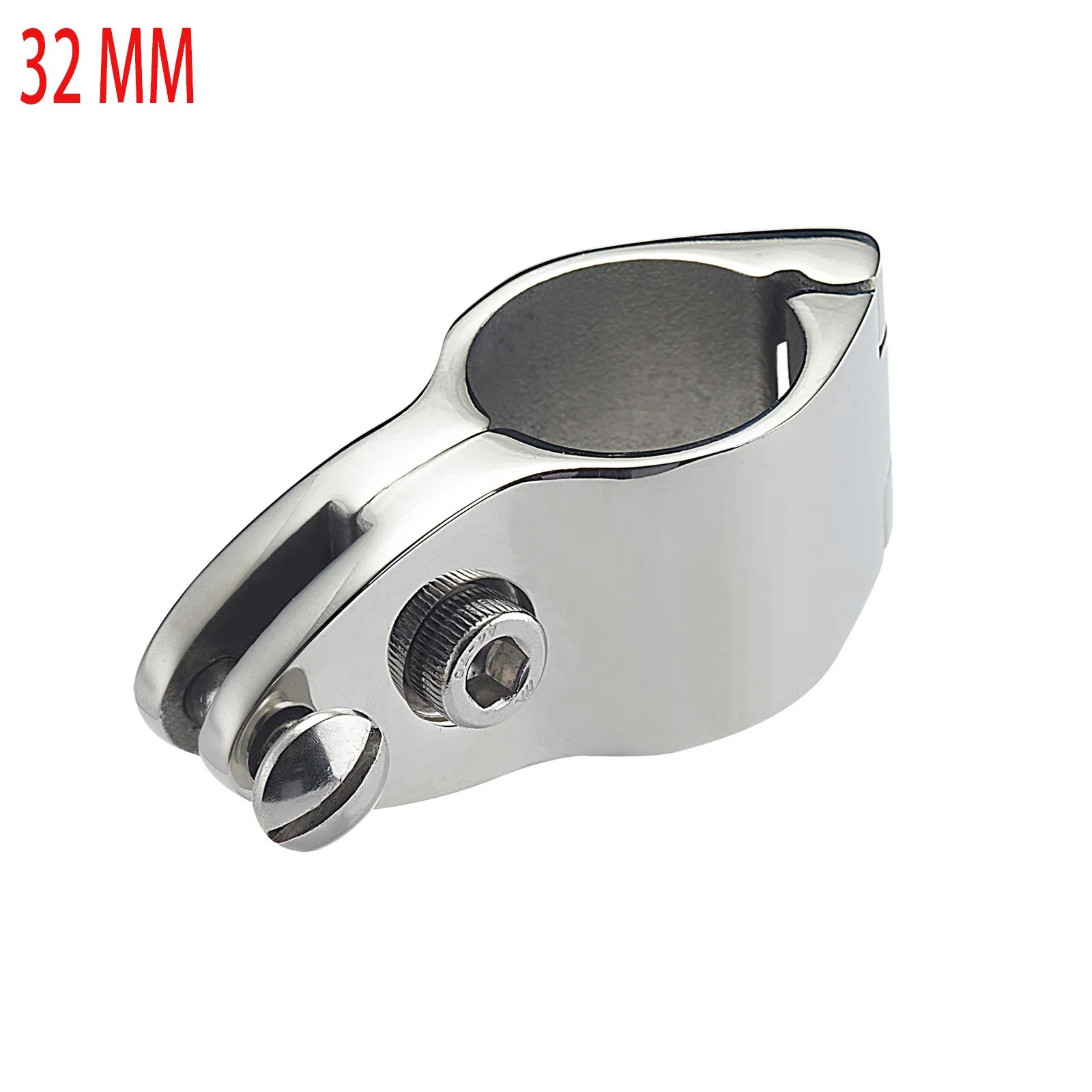 32 MM Bimini üst çene slaytlar 316 paslanmaz çelik, 1.25 inç OD yuvarlak boru için, marin donanımı