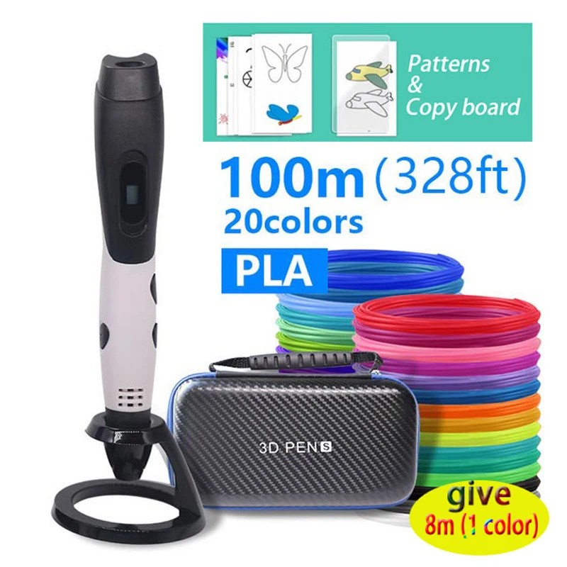 3D baskı kalem 3D kalem 1.75mm ABS/PLA Filament USB çıkışı alçak gerilim güvenlik 3D kalem güzel kılıfı doğum günü hediyesi