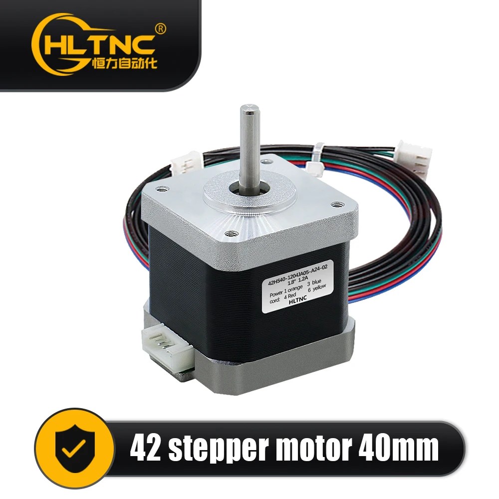 3D yazıcı Nema 17 step Motor 0.45N.m 42HS40mm 65ozin 4.5kg. CNC Router için cm tek eksenli 5mm akım 1.2A