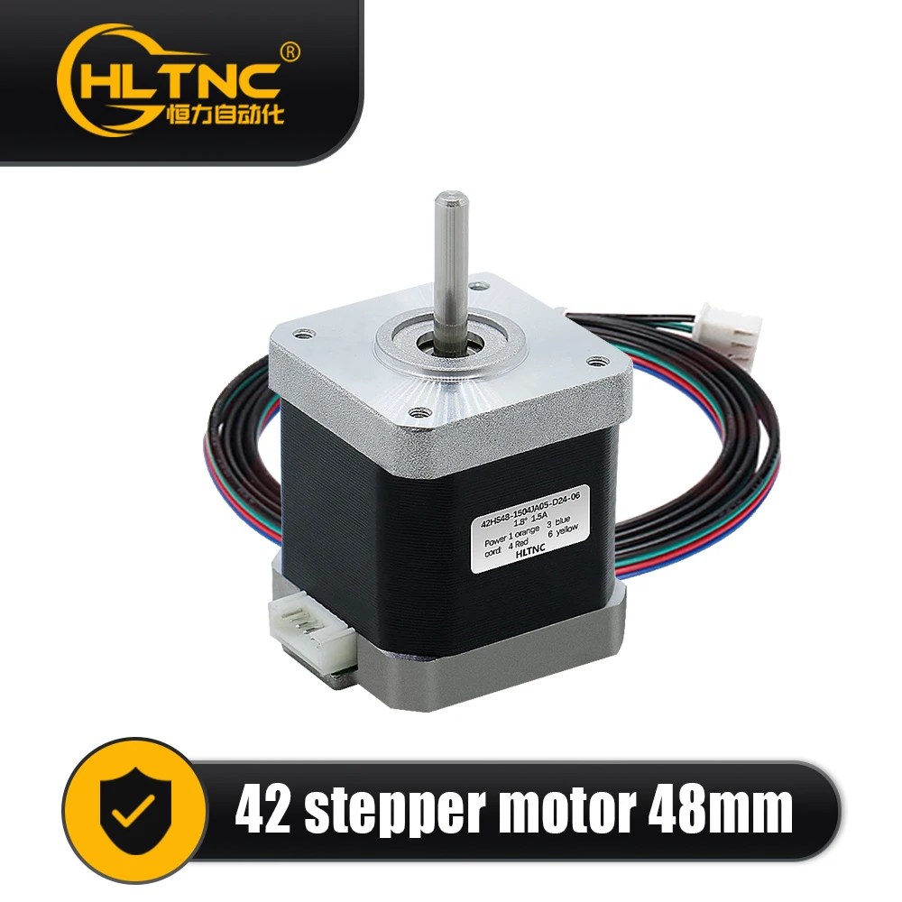 3D yazıcı Nema 17 step Motor 0.45N.m 42HS48mm 65ozin 4.5kg. CNC Router için cm tek eksen 5mm akım 1.5A