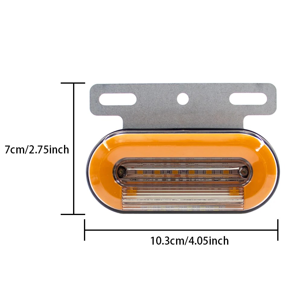 4/8 adet 12V 24V 24 led kamyon yan ikaz lambaları araba dış ışıkları sinyal gösterge lambası uyarı kuyruk hafif römork kamyon - Görsel 2