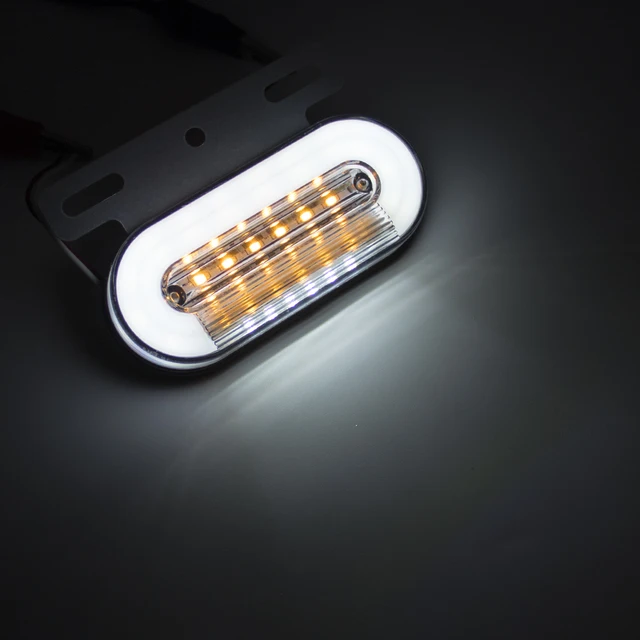 4/8 adet 12V 24V 24 led kamyon yan ikaz lambaları araba dış ışıkları sinyal gösterge lambası uyarı kuyruk hafif römork kamyon