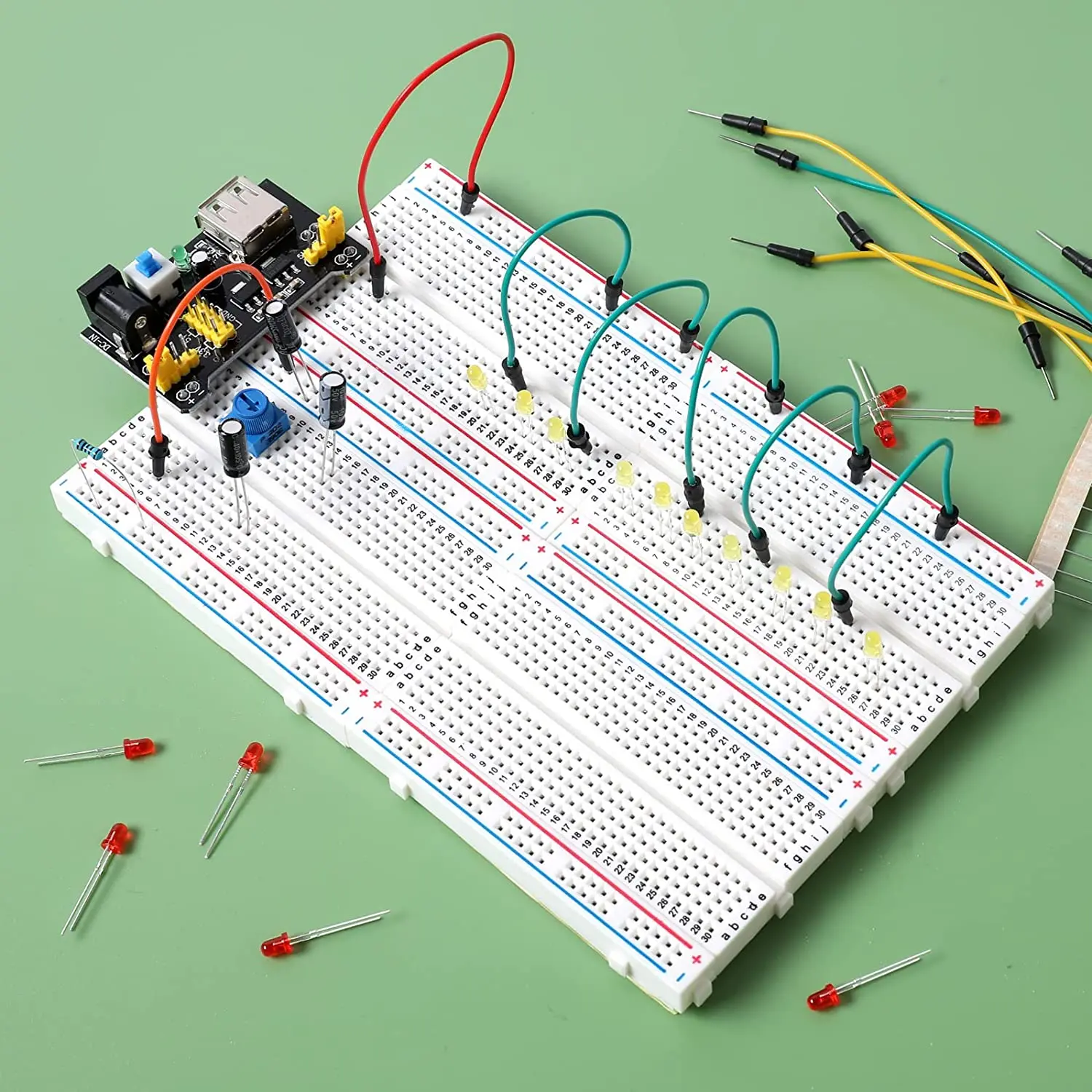 400 830 kravat noktaları lehimsiz PCB Breadboard elektrik panosu Mini Test Protoboard DIY ekmek tahtası  otobüs testi için devre - Görsel 4