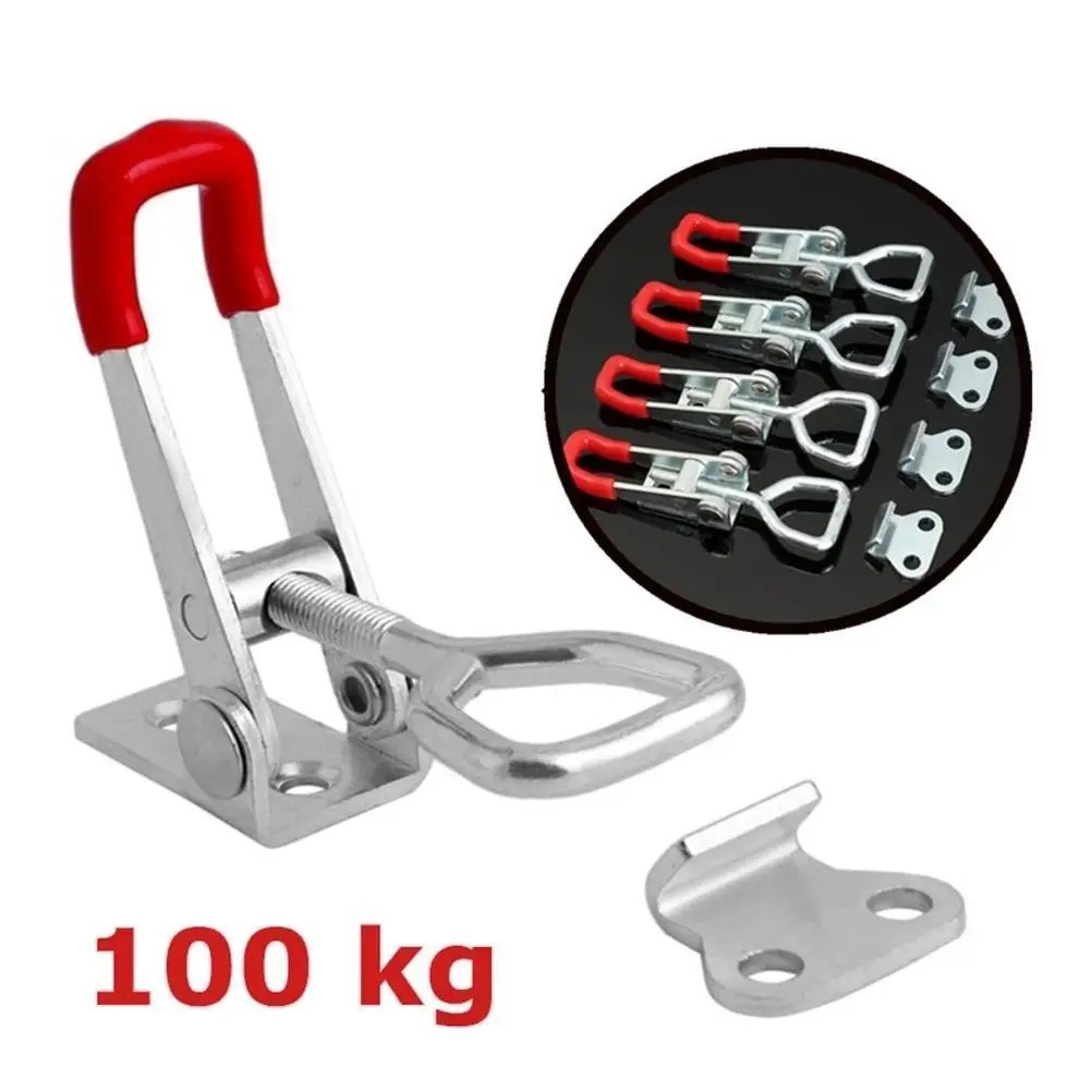 4001 hızlı bırakma manivelalı kelepçe 100KG 220Lbs tutma kapasitesi galvanizli demir mandal el tipi kelepçeleri ahşap araçları