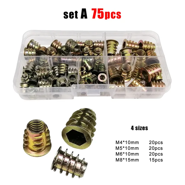 445/669 adet M1 M1.2 M1.4 M1.6 M2 M2.5 M3 M3.5 M4 M5 M6 M8 M10M12M16 304 paslanmaz çelik DIN934 Hex altıgen somun seti ürün çeşitliliği seti