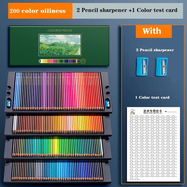 48/72/120/150/200 Colores yağlı/su renkli kalem suluboya 색lapilapilapices boyama okul sabit sanat malzemeleri özel