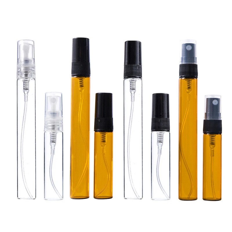 5/10 adet 2ml 3ml 5ml 10ml Mini taşınabilir parfüm şişe sprey doldurulabilir kozmetik örnek cam şişeleme boş konteyner - Görsel 2
