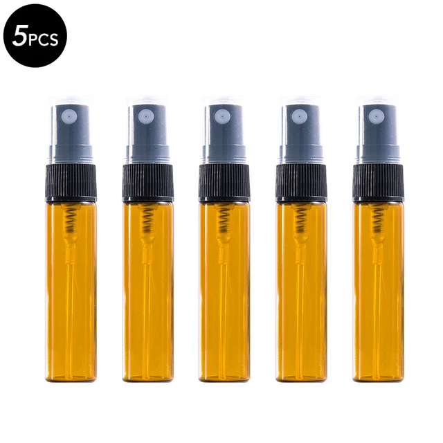 5/10 adet 2ml 3ml 5ml 10ml Mini taşınabilir parfüm şişe sprey doldurulabilir kozmetik örnek cam şişeleme boş konteyner