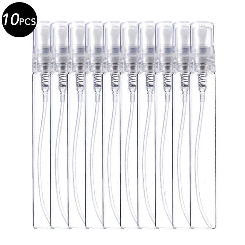 5/10 adet 2ml 3ml 5ml 10ml Mini taşınabilir parfüm şişe sprey doldurulabilir kozmetik örnek cam şişeleme boş konteyner - Görsel 1