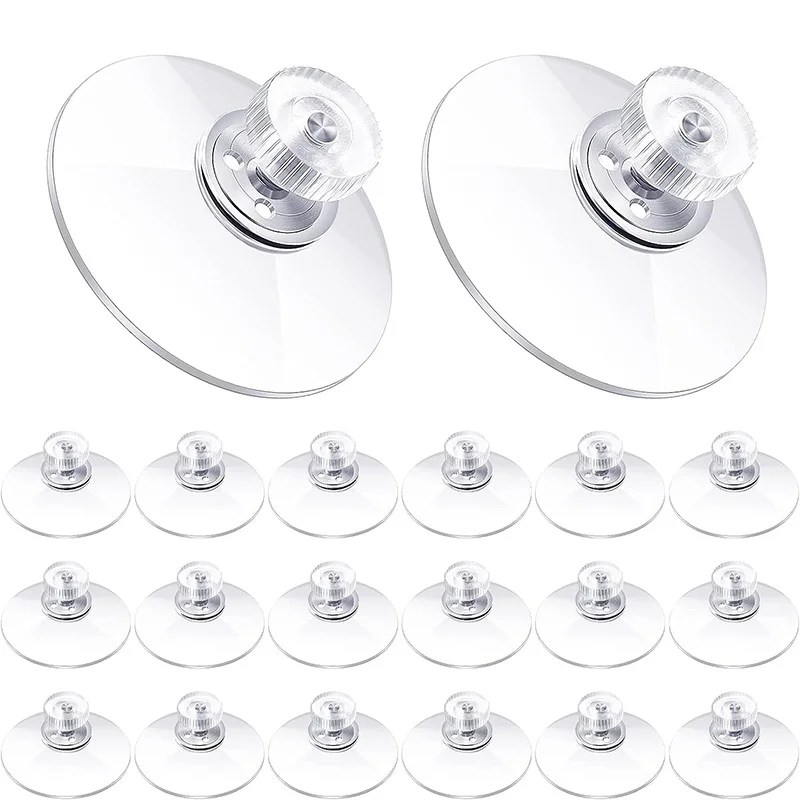 5/10 adet vantuz plastik emme pedleri 32/41/53mm temizle PVC enayi ped güçlü yapıştırıcı emme tutucu ile vida somunu duvar kanca
