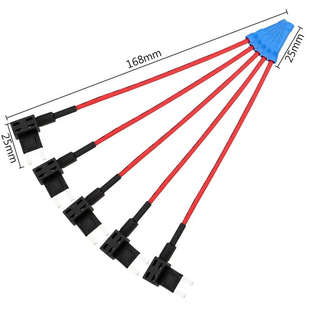 5 adet Add-a-Circuit adaptörü APM dokunun Mini Blade mikro 12V araba sigorta kutu tutucu otomatik Motri sigorta ATM adaptörü