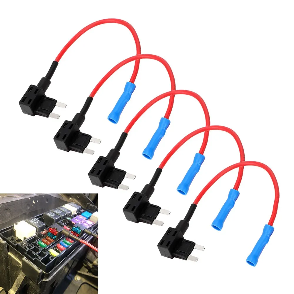 5 adet Add-a-Circuit adaptörü APM dokunun Mini Blade mikro 12V araba sigorta kutu tutucu otomatik Motri sigorta ATM adaptörü