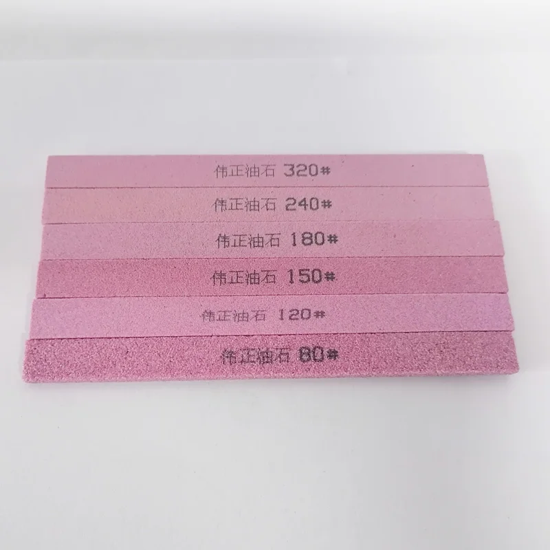 5 adet PA krom korundum 5*13*15mm bileme taş bıçak kalemtıraş Whetstone Grit80-320 Metal taşlama parlatma Oilstone