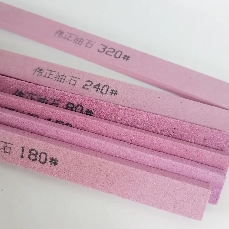 5 adet PA krom korundum 5*13*15mm bileme taş bıçak kalemtıraş Whetstone Grit80-320 Metal taşlama parlatma Oilstone