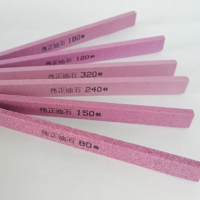 5 adet PA krom korundum 5*13*15mm bileme taş bıçak kalemtıraş Whetstone Grit80-320 Metal taşlama parlatma Oilstone