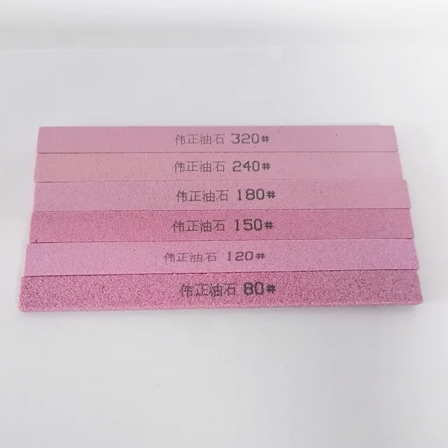 5 adet PA krom korundum 5*13*15mm bileme taş bıçak kalemtıraş Whetstone Grit80-320 Metal taşlama parlatma Oilstone
