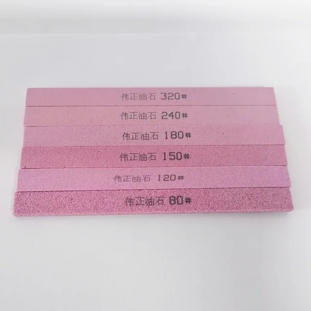 5 adet PA krom korundum 5*13*15mm bileme taş bıçak kalemtıraş Whetstone Grit80-320 Metal taşlama parlatma Oilstone - Görsel 13